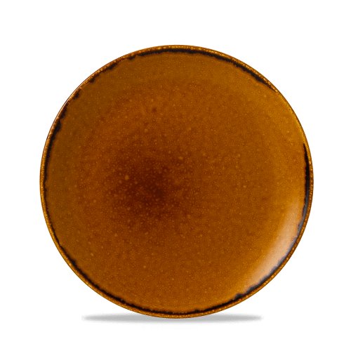Dudson Harvest Brown Teller Flach 21,7cm für Gastronomie und professionelle Küche
