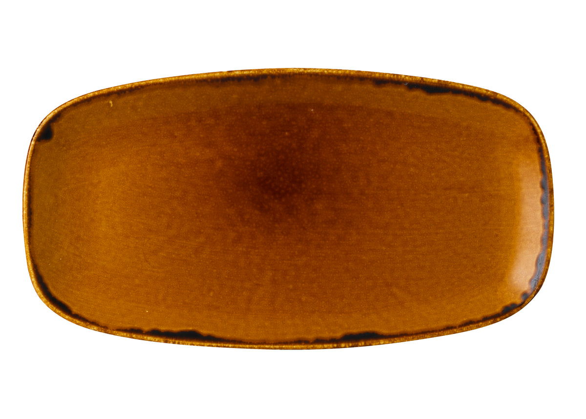 Dudson Harvest Brown Chefs Platte 35.5 x 18.9cm für die gastronomische Präsentation