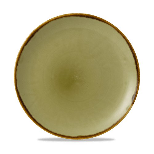 Dudson Harvest Green Teller Flach Coup 26cm für die Gastronomie