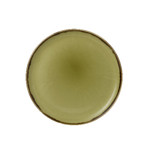 Dudson Harvest Green Teller Flach Coup 32,4cm für professionelle Gastronomie