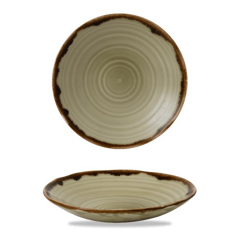 Dudson Harvest Linen Teller Tief Organi 25cm für Gastronomie und professionelle Küchen