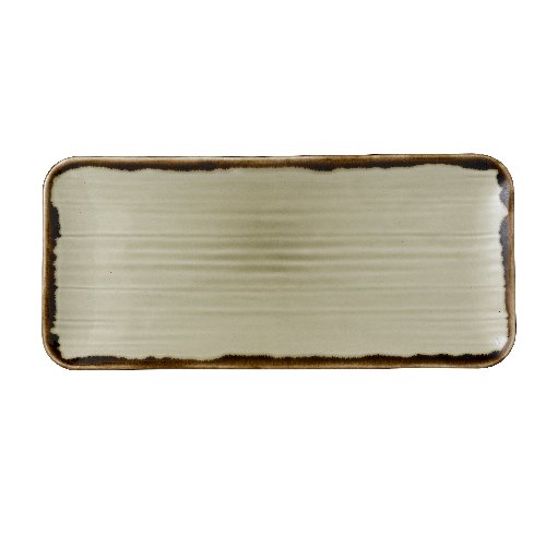 Dudson Harvest Linen Platte Rechteckig 27x16cm, ideal zum Servieren von Speisen in der Gastronomie.