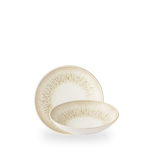 Churchill Super Vitrified Lume Natural Teller Tief Coup 18.2cm für Gastronomie