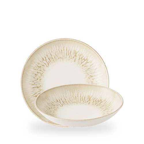 Churchill Super Vitrified Lume Natural Teller Tief 24.8cm für gastronomische Anwendungen