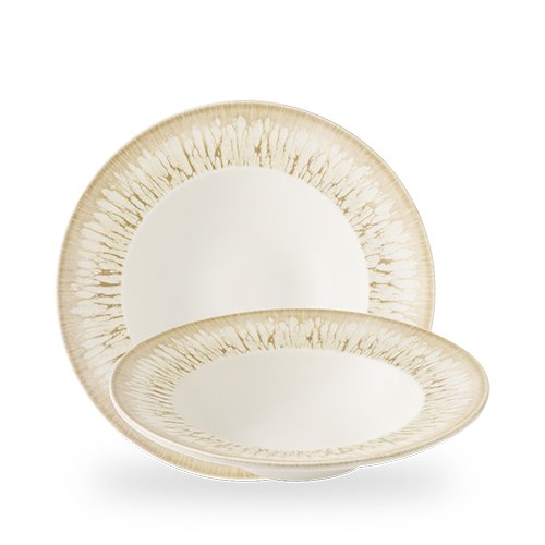 Churchill Super Vitrified Lume Natural Breitfahnen-Schüssel 28cm für Gastronomie
