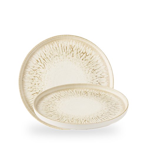 Churchill Super Vitrified Lume Natural Teller 26cm für stilvolle Tischpräsentationen