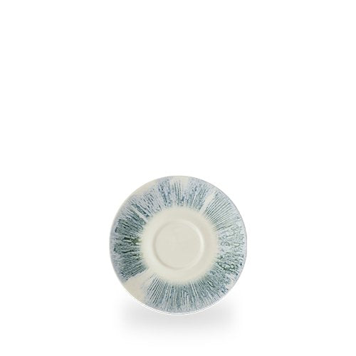 Churchill Super Vitrified Lyra Blue Cappuccino Untertasse für Gastronomie