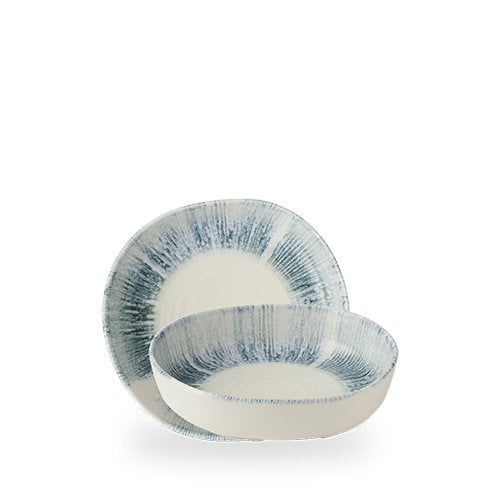 Churchill Super Vitrified Lyra Blue Organic 20 cm - rundes Geschirr für Gastronomie