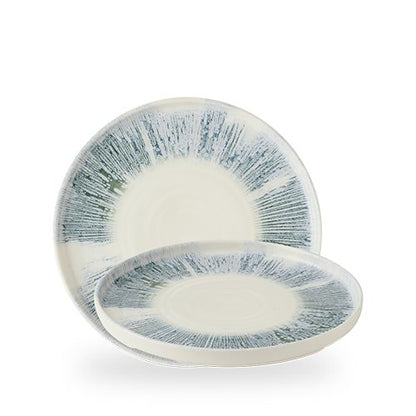Churchill Super Vitrified Lyra Blue Walled Plate 26 cm für die Gastronomie