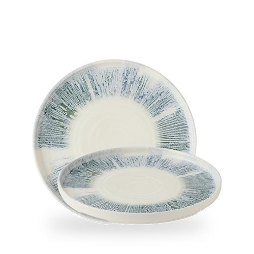 Churchill Super Vitrified Lyra Blue Walled Plate 26 cm für die Gastronomie