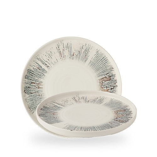 Churchill Super Vitrified Lyra Pink Walled Plate 26 cm für die Gastronomie