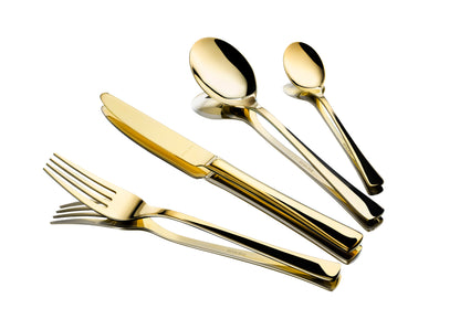 solex GERMANY Kuchengabel 150 mm PVD Gold für Kuchen und Torten