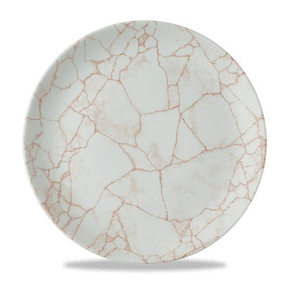 Churchill Super Vitrified Kintsugi Coral Teller für die gastronomische Präsentation von Speisen