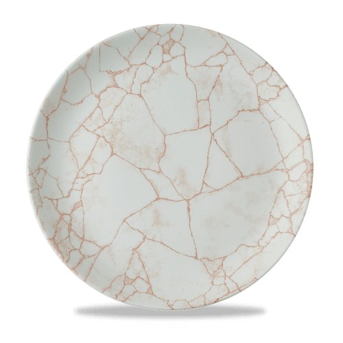 Churchill Super Vitrified Kintsugi Coral Teller für die gastronomische Präsentation von Speisen