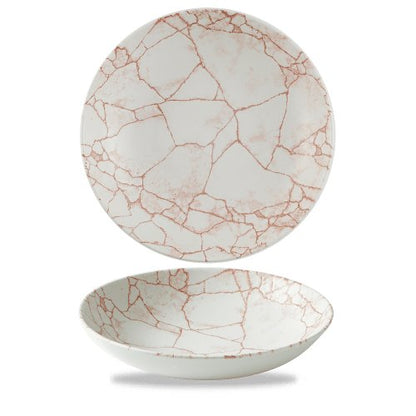 Churchill Super Vitrified Kintsugi Coral Teller für gastronomische Nutzung