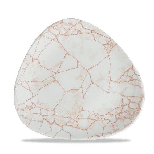 Flacher Kintsugi Teller von Churchill Super Vitrified für Gastronomie und Präsentation