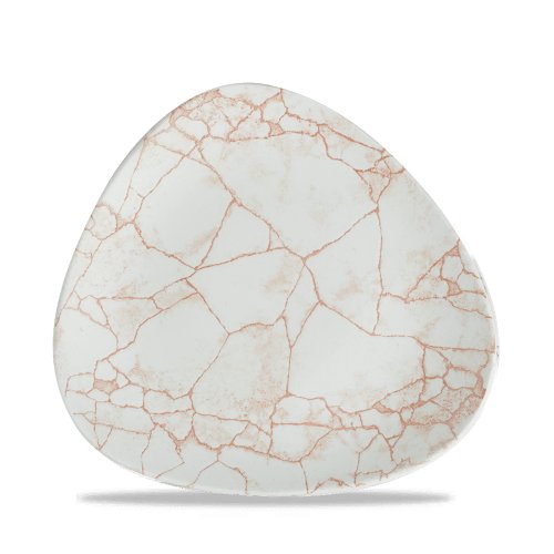 Churchill Super Vitrified Kintsugi Coral Teller, flach, 19,2cm, ideal für Gastronomie