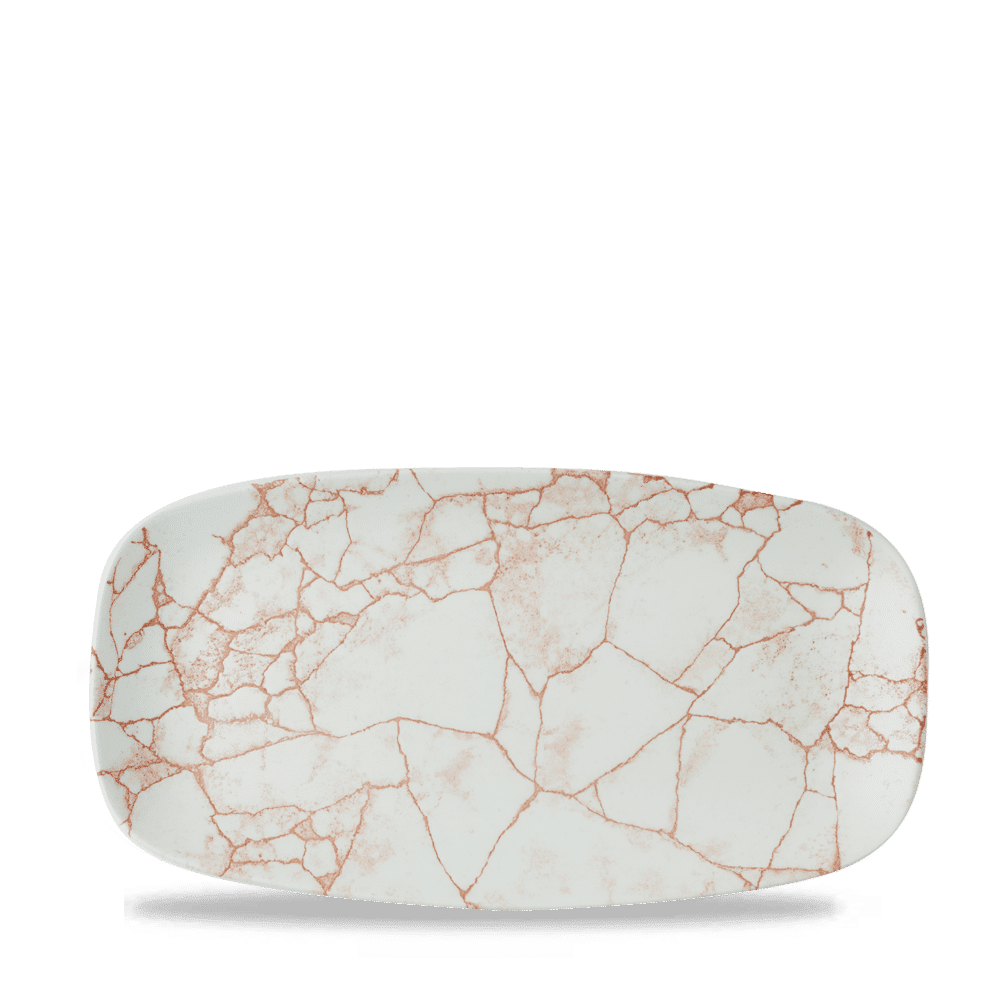 Churchill Super Vitrified Kintsugi Coral Platte für Gastronomie und gewerbliche Nutzung