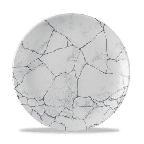 Churchill Super Vitrified Kintsugi Teller in Perlgrau, ideal für Gastronomie und tägliche Nutzung.