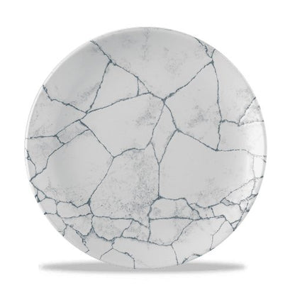 Churchill Super Vitrified Kintsugi Teller in Perlgrau, ideal für Gastronomie und tägliche Nutzung.