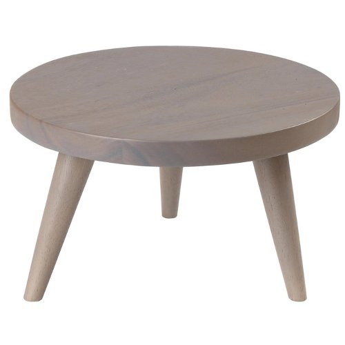 Alchemy Large Holz Buffetständer Rund Grau für Speisenpräsentation