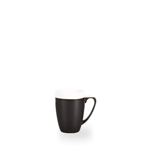 Churchill Super Vitrified Monochrome Onyx Schwarz Becher für Gastronomie