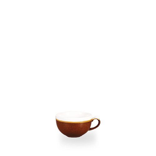 Churchill Super Vitrified Monochrome Cinnamon Braun Cappuccino Tasse für Gastronomie