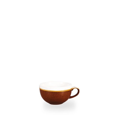 Churchill Monochrome Cappuccino Tasse Zimtbraun 34cl für Gastronomie