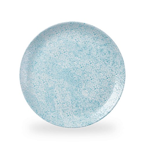 Churchill Super Vitrified Med Tiles Aquamarine Teller für die Präsentation von Tapas