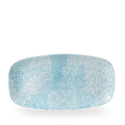 Churchill Super Vitrified Med Tiles Aquamarine Chefs Platte für die Gastronomie
