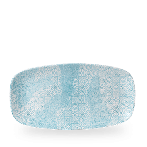 Churchill Super Vitrified Med Tiles Aquamarine Chefs Platte für die Gastronomie