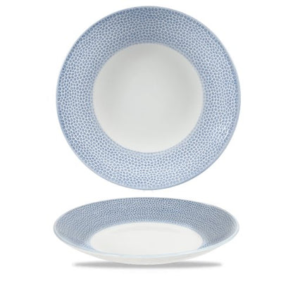 Churchill Super Vitrified Isla Spinwash Ocean Blue Teller für Gastronomie