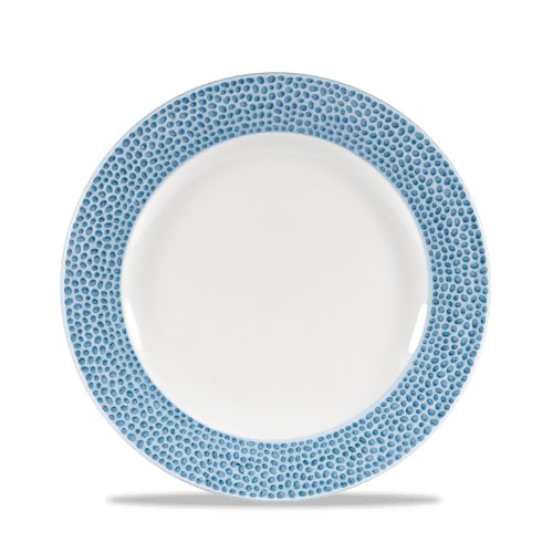 Churchill Super Vitrified Isla Spinwash Teller in Ocean Blue für Gastronomie