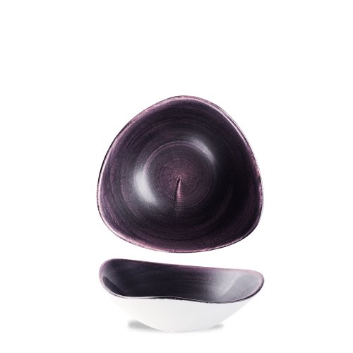 Churchill Super Vitrified Stonecast Patina Schale in tiefem Violett für gastronomische Anwendungen