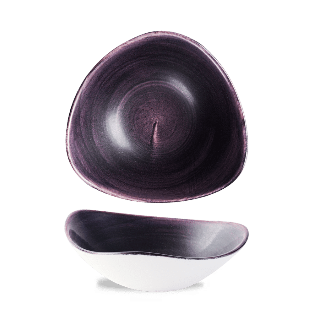 Churchill Super Vitrified Stonecast Patina Schale in tiefem Violett für die Gastronomie