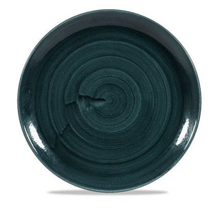Churchill Super Vitrified Stonecast Patina Rustic Teal Teller für gastronomische Anwendungen