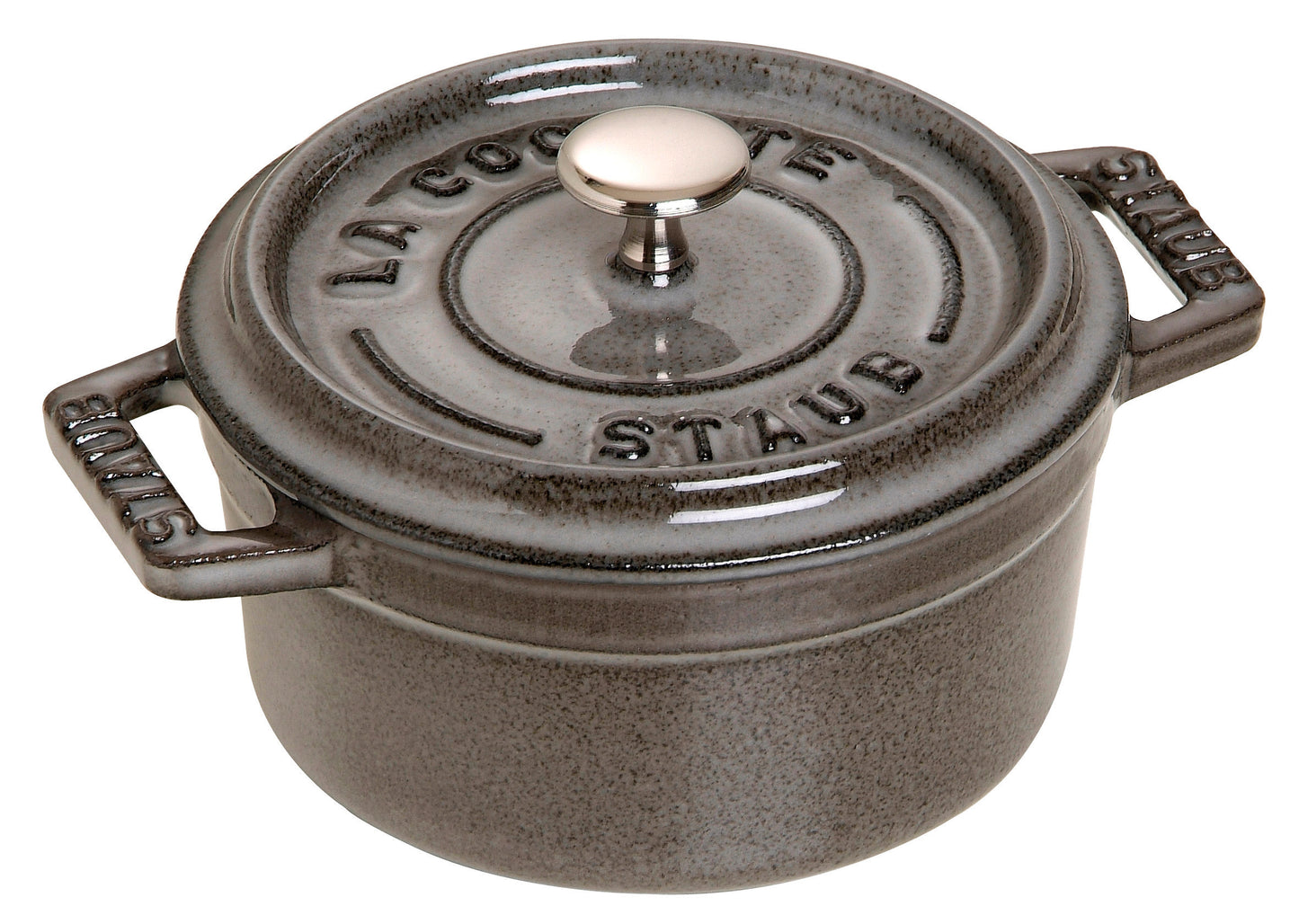Staub Mini Cocotte, 10 cm aus Gusseisen für stilvolles Kochen und Servieren.