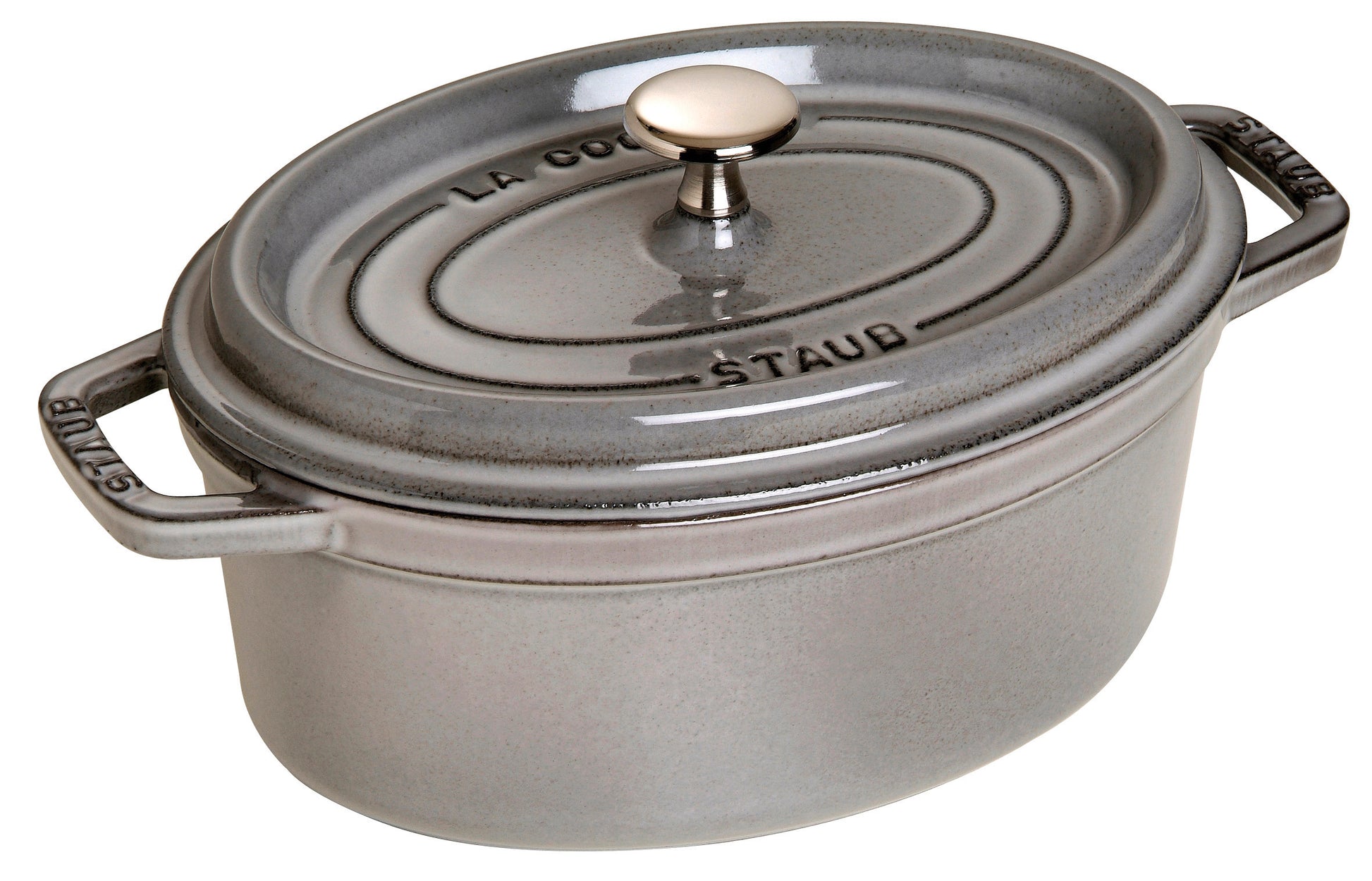 Staub Cocotte 23 cm aus Gusseisen für die Zubereitung von Eintöpfen und Aufläufen