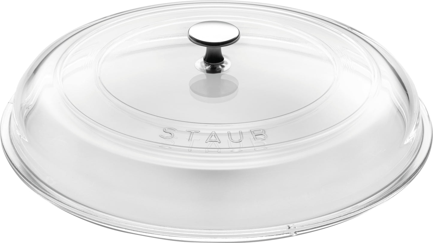 Staub Gewölbter Glasdeckel, 30 cm – für Sichtkontrolle beim Kochen