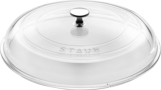 Staub Gewölbter Glasdeckel, 30 cm – für Sichtkontrolle beim Kochen
