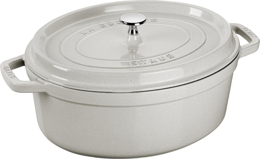 Staub Cocotte, 29 cm aus Gusseisen, ideal für die Zubereitung von Eintöpfen und Braten