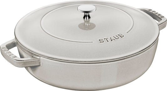 Staub Schmorpfanne Chistera, 28 cm - Multifunktionsbräter für saftige Gerichte