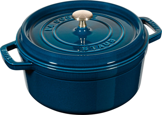 Staub Cocotte 24 cm aus Gusseisen für vielseitige Kochanwendungen