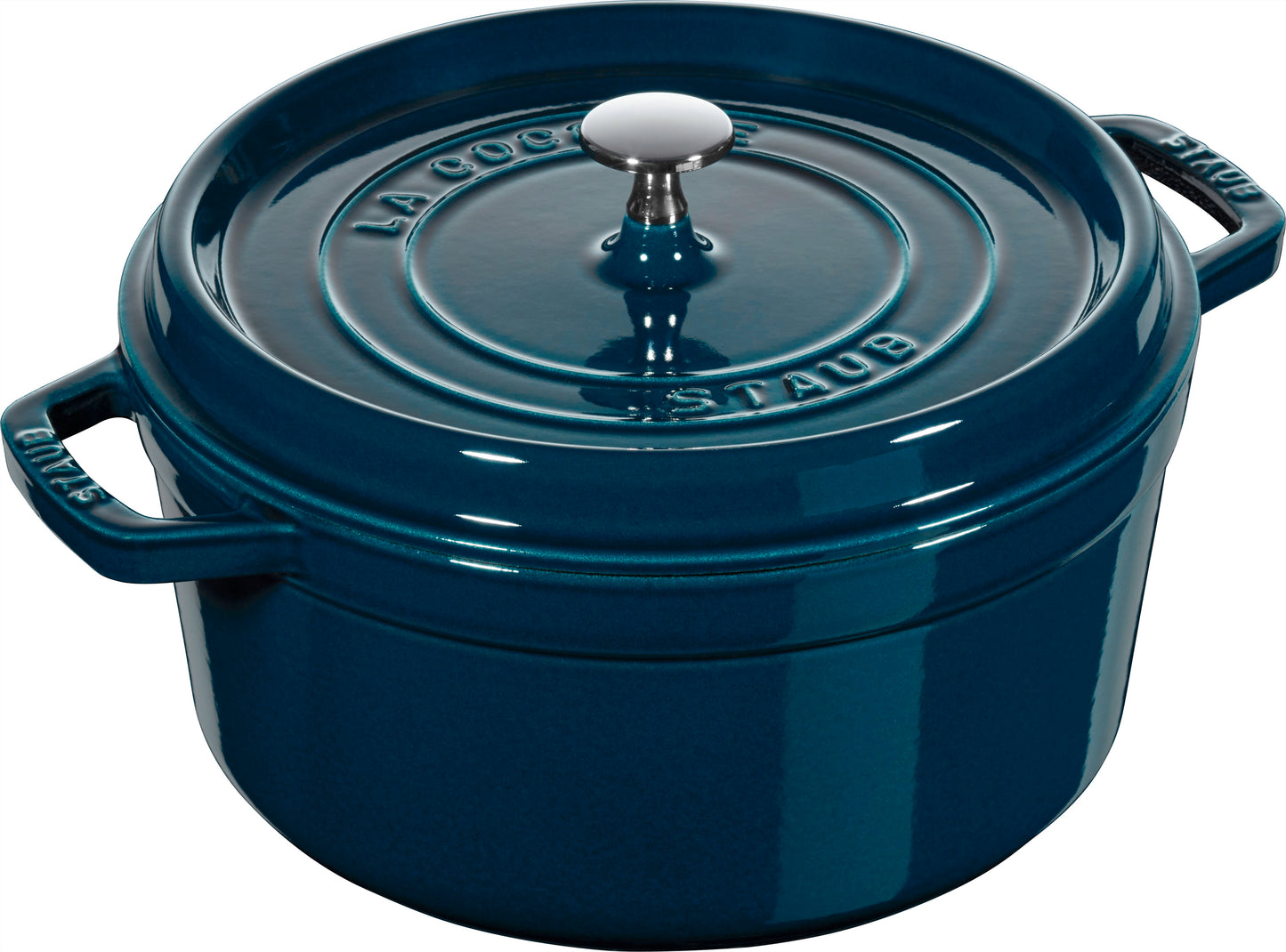 Staub Cocotte 26 cm aus Gusseisen für gleichmäßiges Kochen