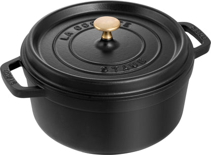 Staub Cocotte 26 cm aus Gusseisen für vielseitige Kochanwendungen