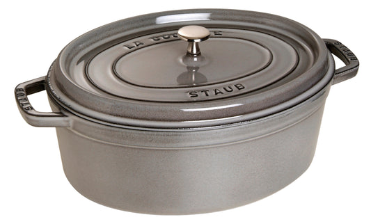 Staub Cocotte aus Gusseisen, 33 cm, ideal für die Zubereitung von Gerichten