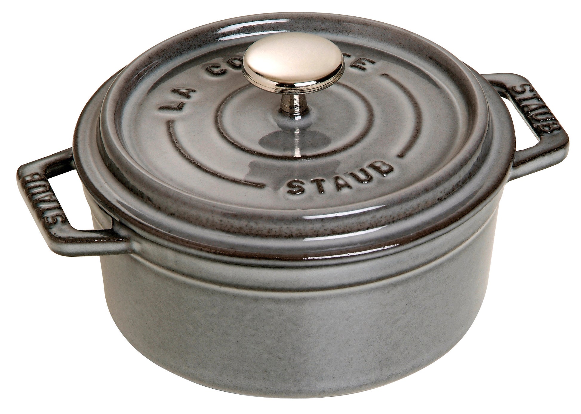 Staub Cocotte aus Gusseisen, 12 cm, ideal zum Schmoren und Servieren