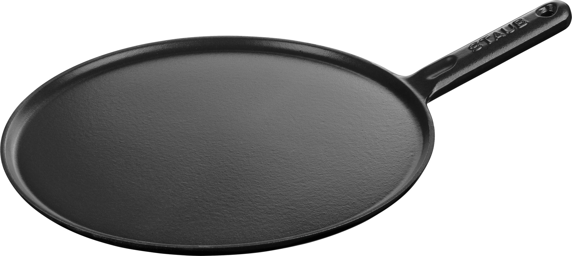 Staub Crêpes-Pfanne aus Gusseisen, ideal für die Zubereitung von Crêpes und Pfannkuchen.