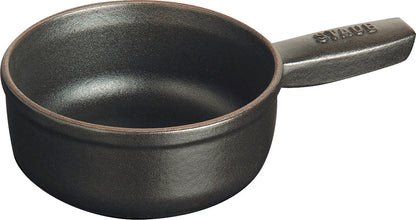 STAUB Fondue Topf, 12 cm, Schwarz, für Fondue-Gerichte in der Gastronomie