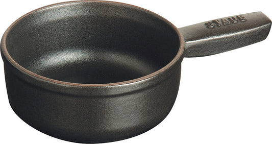 STAUB Fondue Topf, 12 cm, Schwarz, für Fondue-Gerichte in der Gastronomie